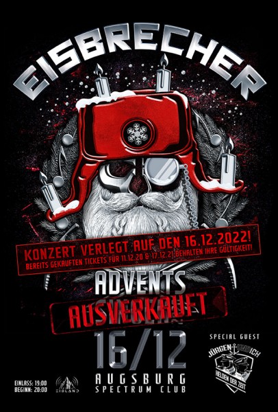 EISBRECHER Adventssingen - Restkarten bestellbar - 16.12.2022 + Aftershow Party mit DJ MIKE